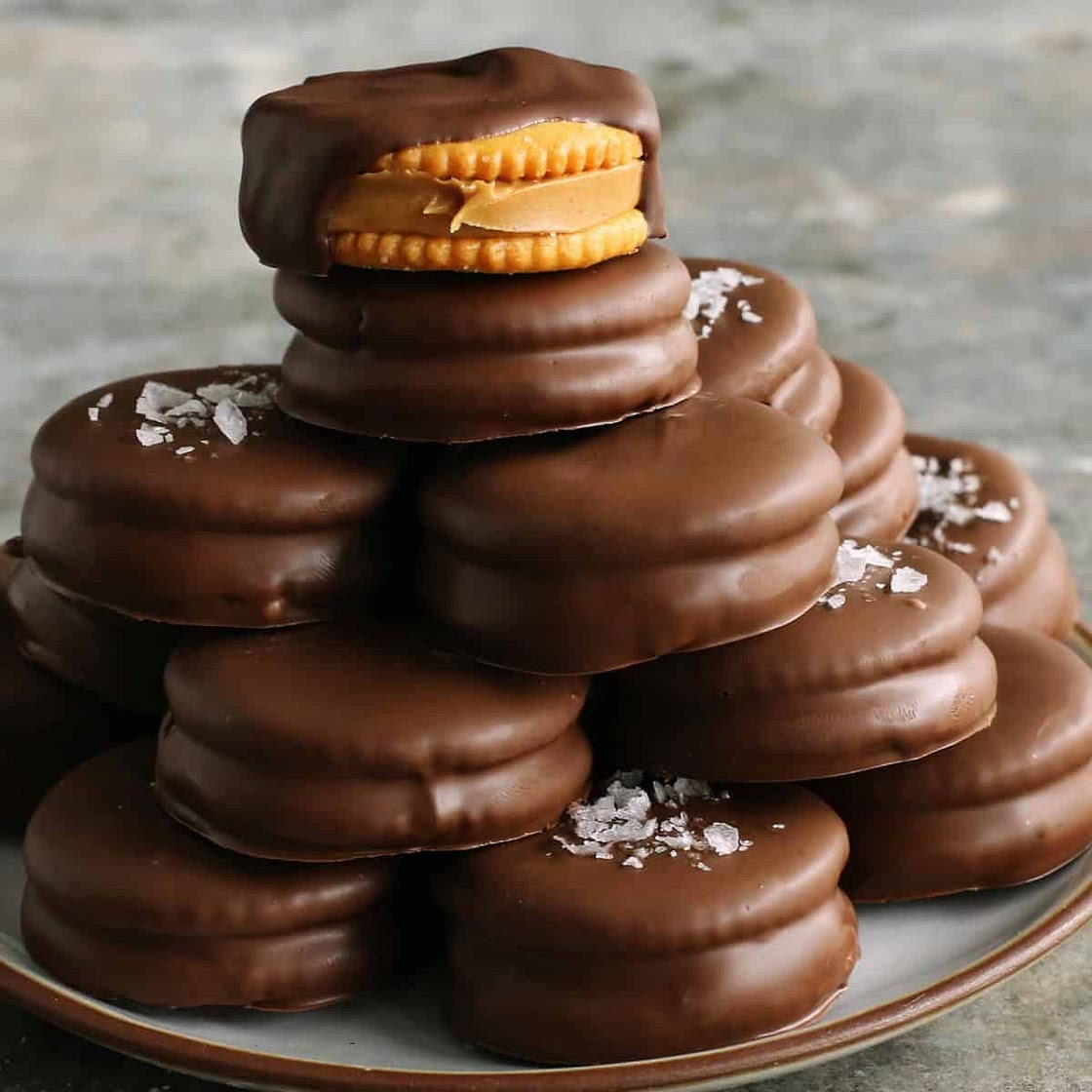 Chocolate Peanut Butter Ritz Cookies