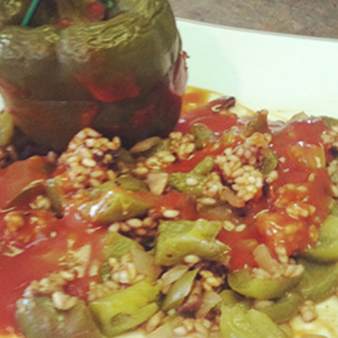 Portabella Stuffed Peppers | PKU