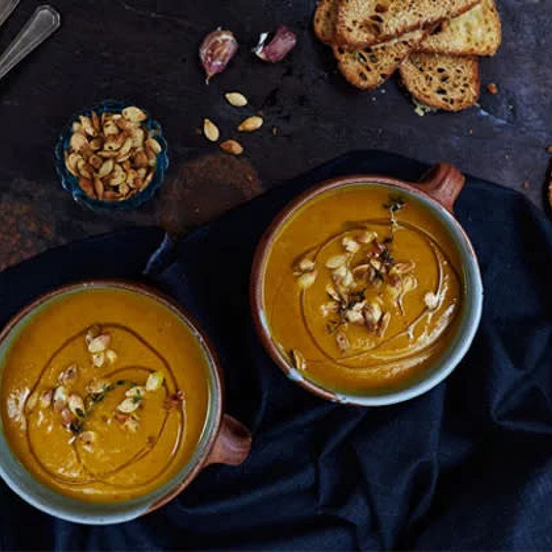 Jamie Oliver Roasted pumpkin Soup