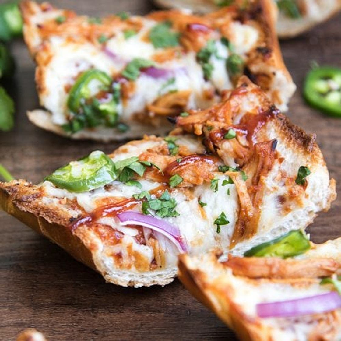 BBQ Chicken French Bread Pizza
