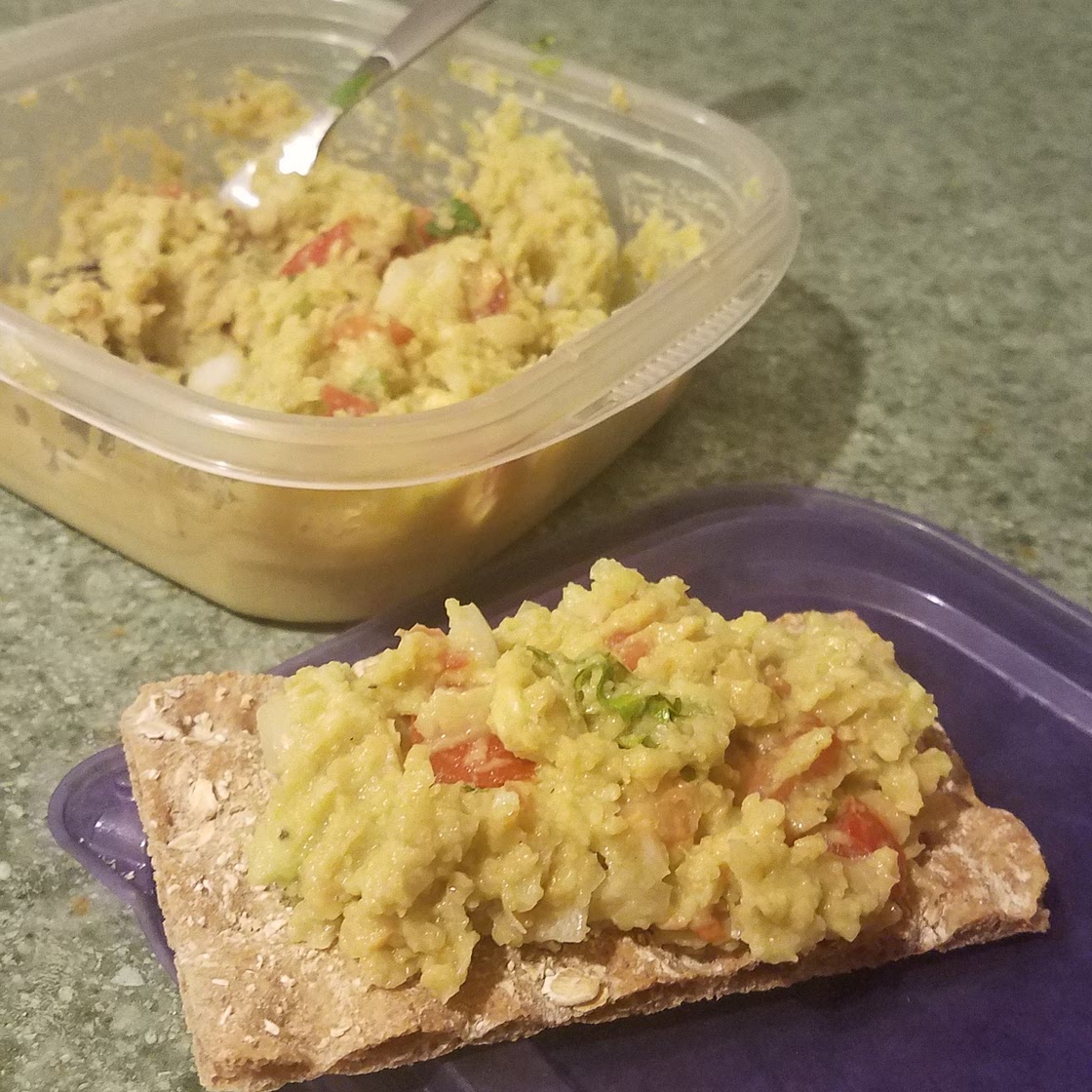 Smashed Chickpea Avocado Dip