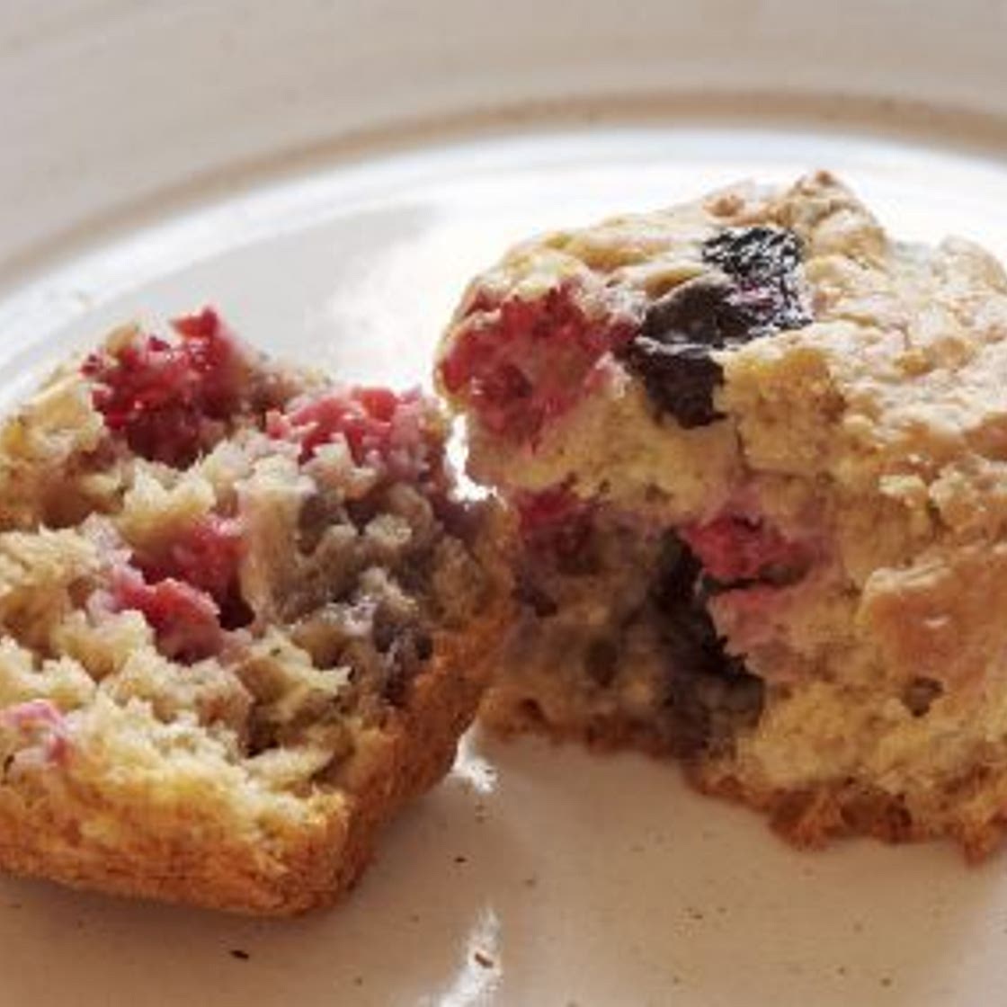 Very-Berry Breakfast Muffins · Nadiya Hussain