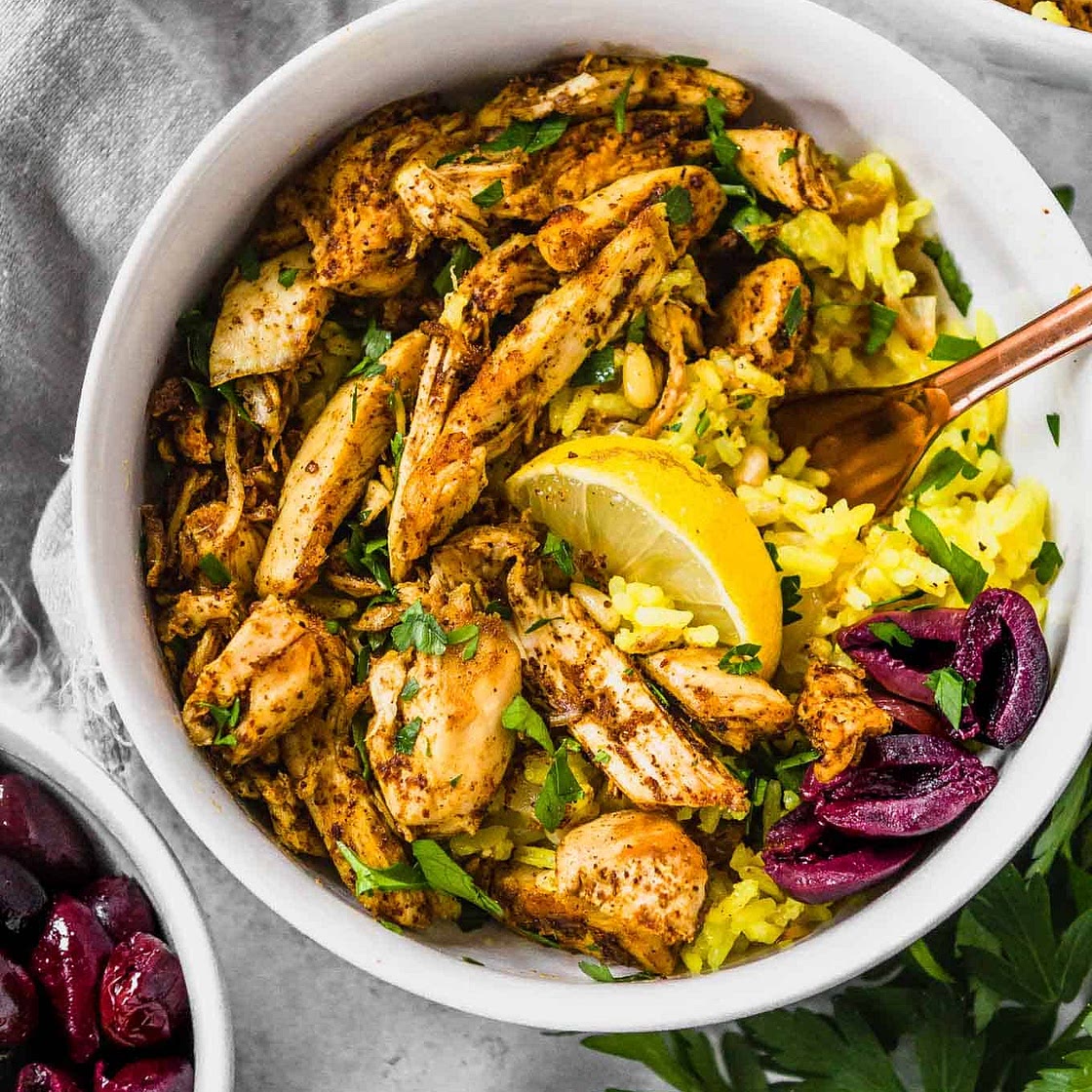 Slow Cooker Chicken Shawarma