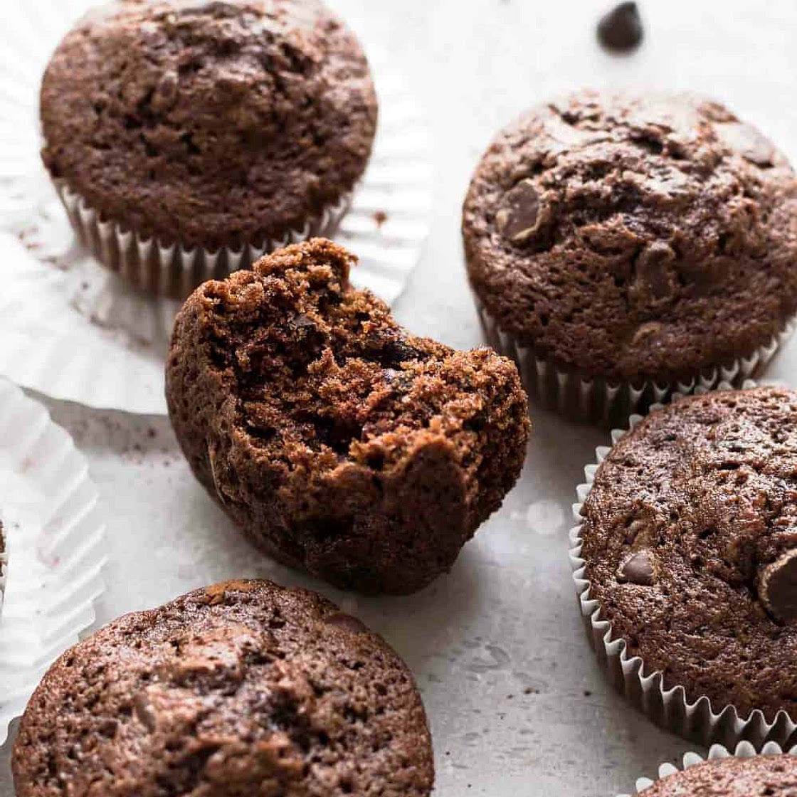Chocolate Zucchini Muffins