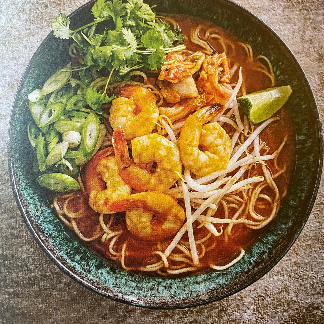 Kimchee prawn ramen