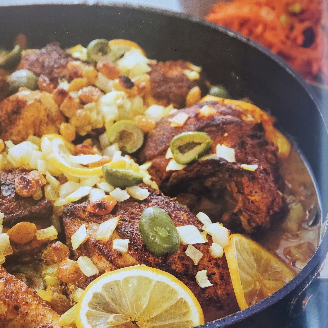 Moroccan Chicken & Carrot-Pistachio Slaw