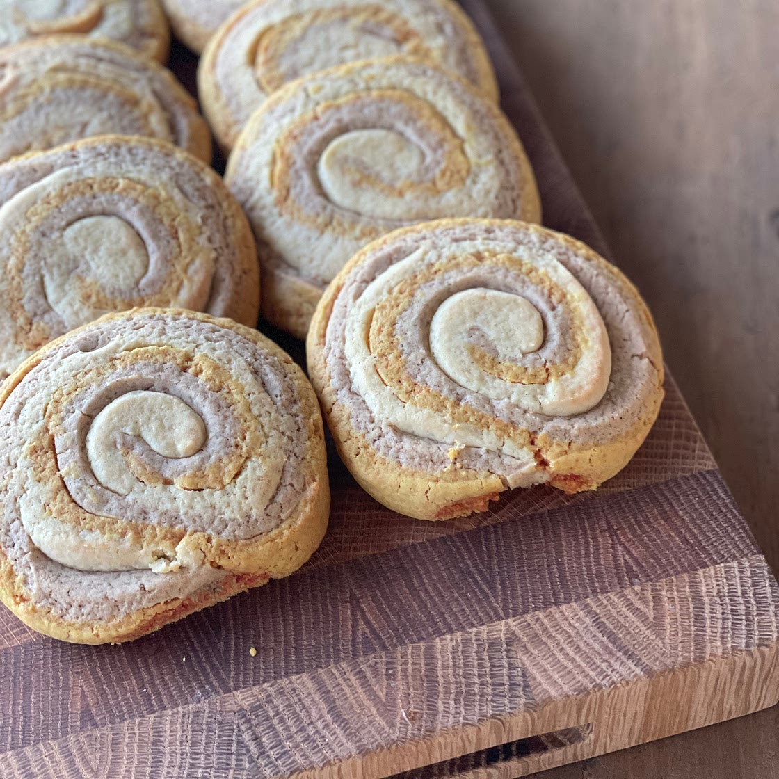 Fall Pinwheel Sugar Cookies