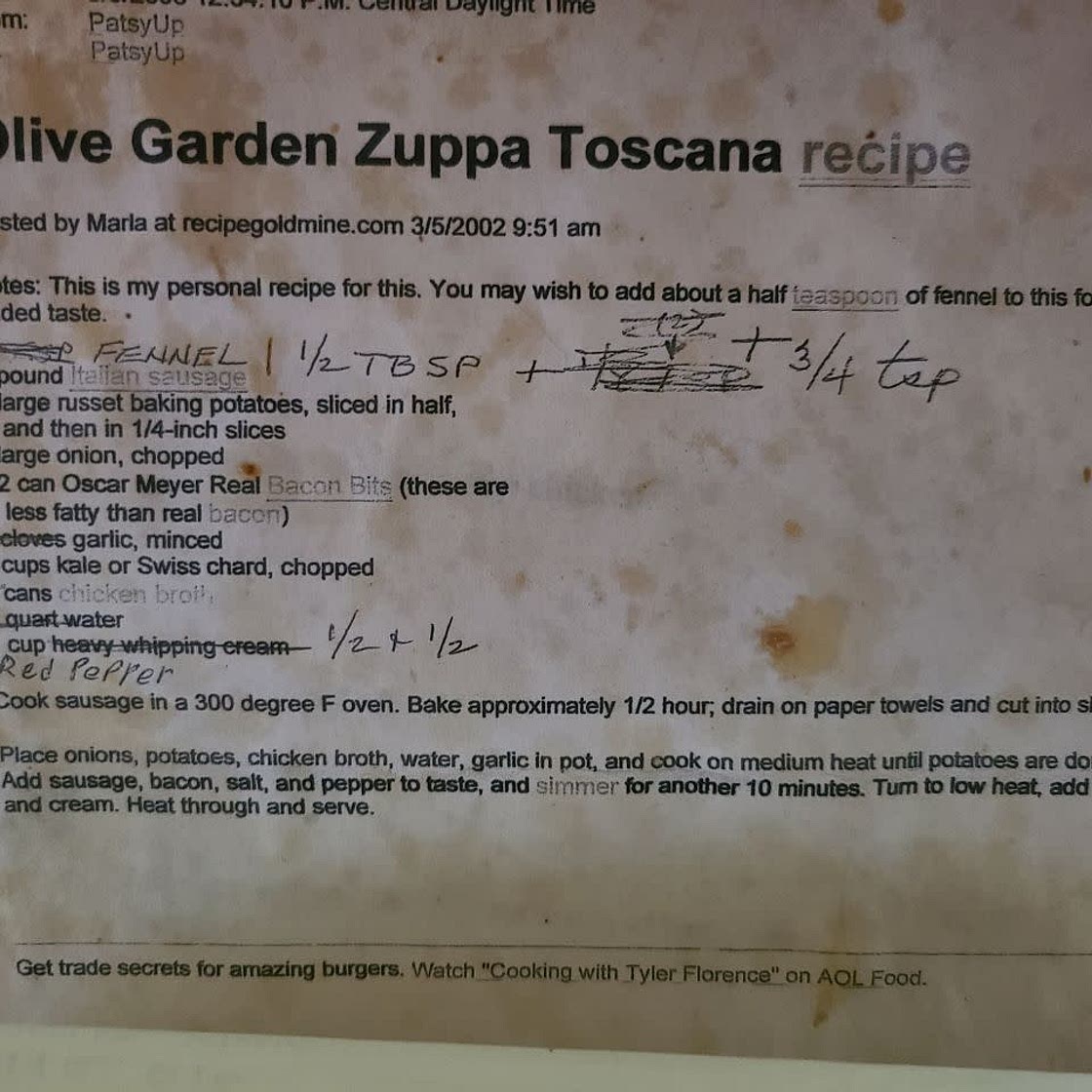 Olive Garden Zuppa Toscana