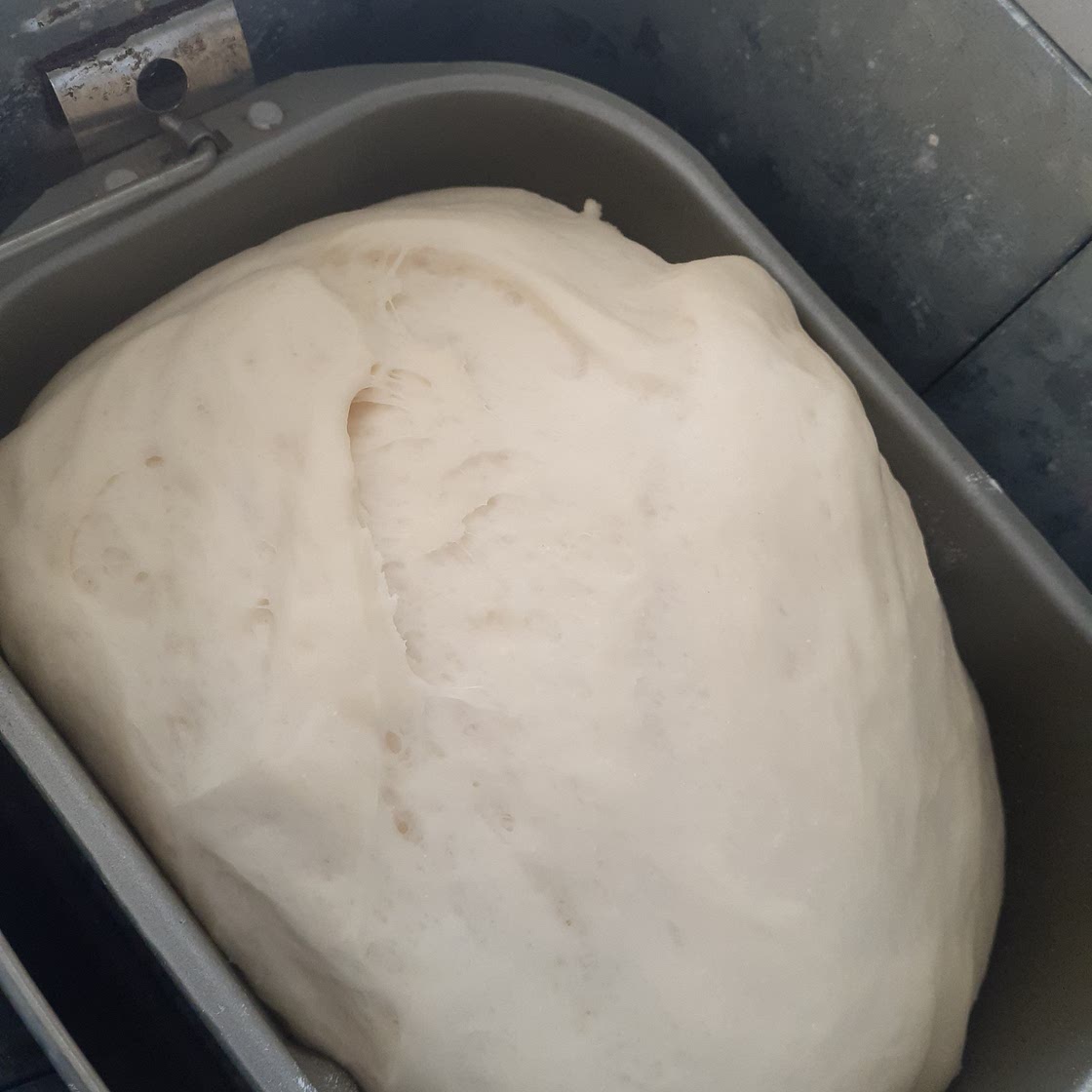 White bread dough