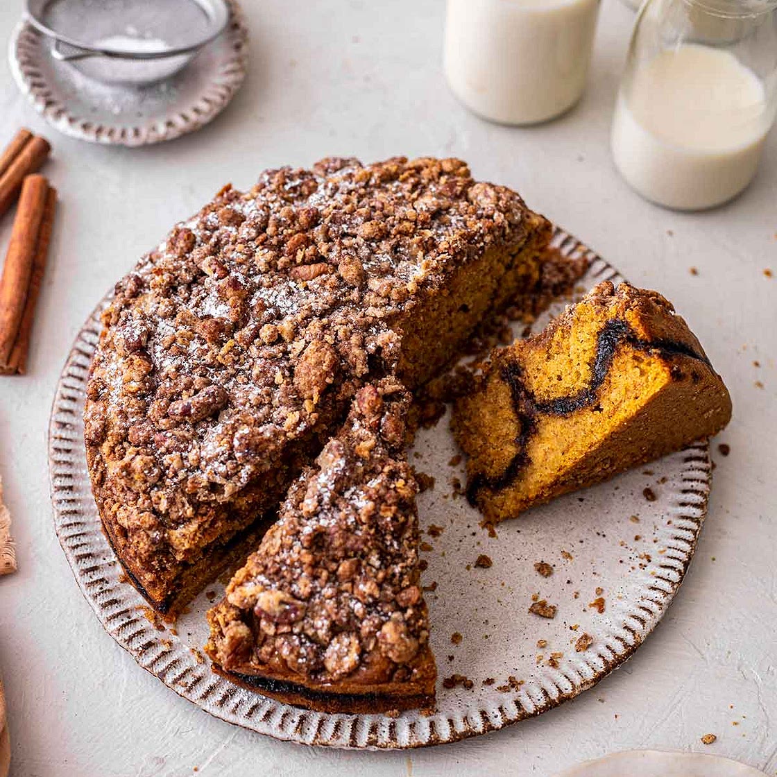 Vegan Pumpkin Coffee Cake