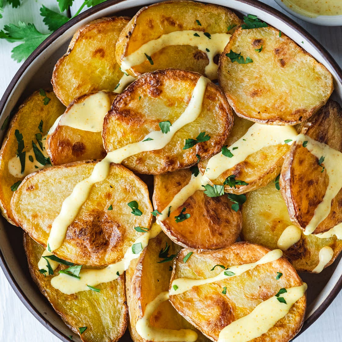Roast Potatoes with Curry Dressing