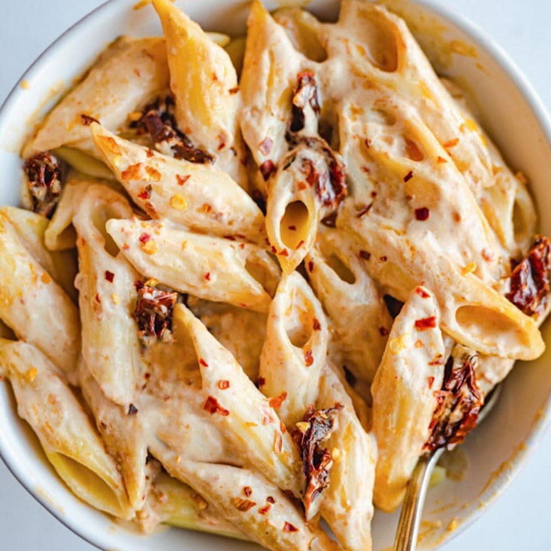 Tofu Sun-Dried Tomato Pasta