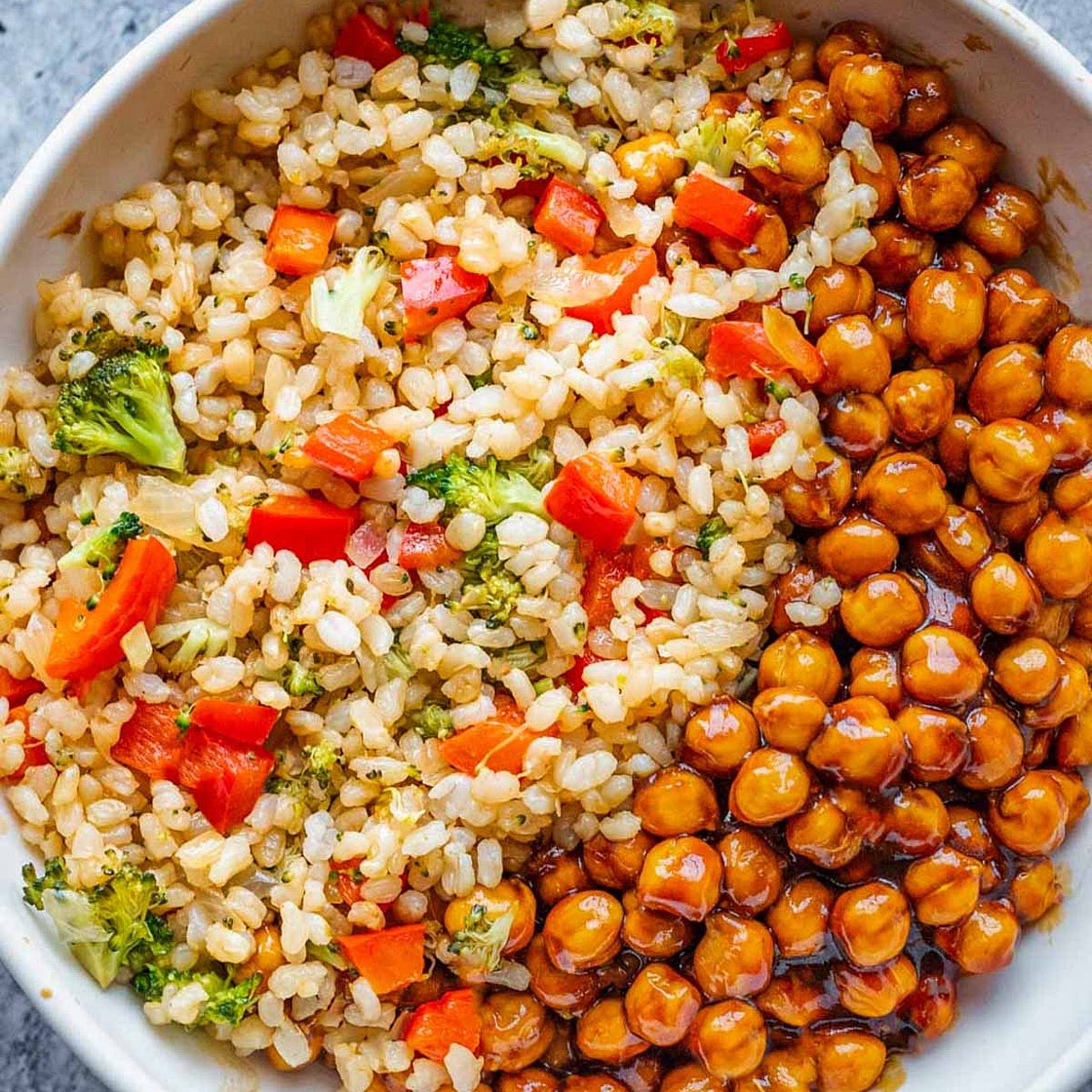 Chickpea Vegetable Fried Rice