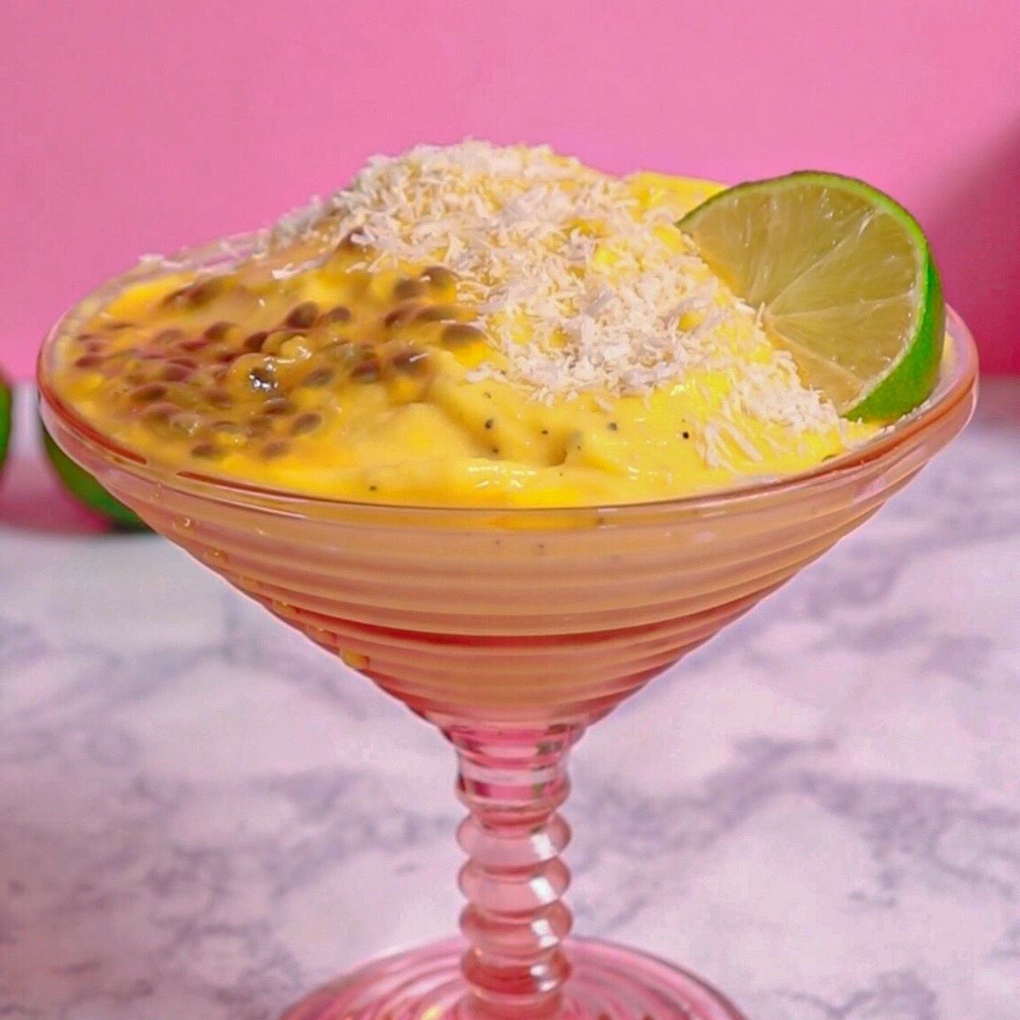 Mango Passionfruit Lime Sorbet *no ice cream machine required*