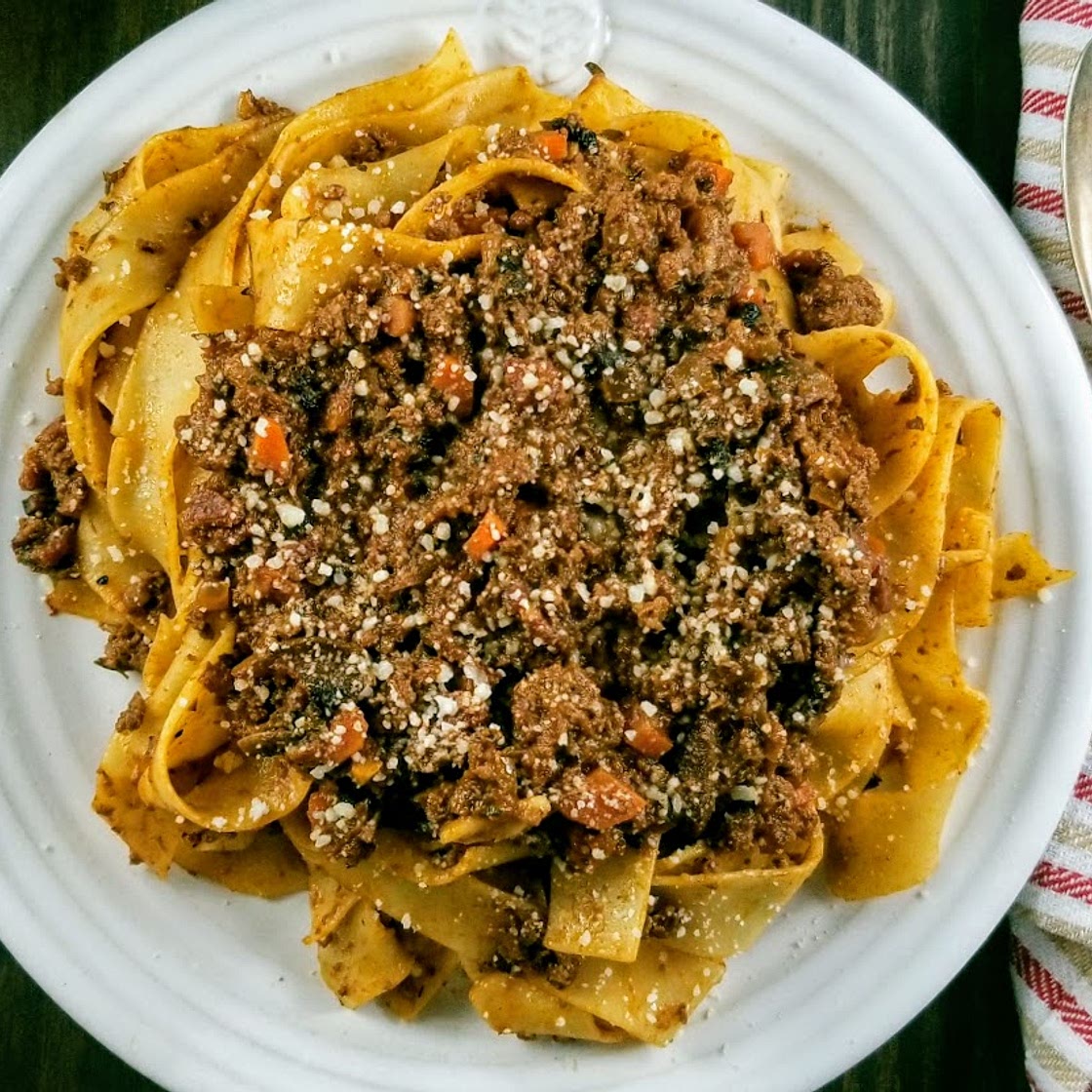 Classic Venison Bolognese with Pappardelle