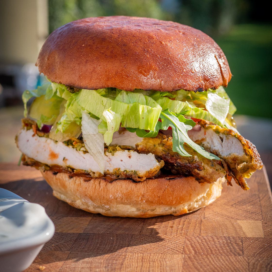 Chimmichurri Chicken Burger