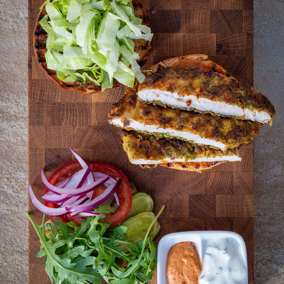 Chimmichurri Chicken Burger