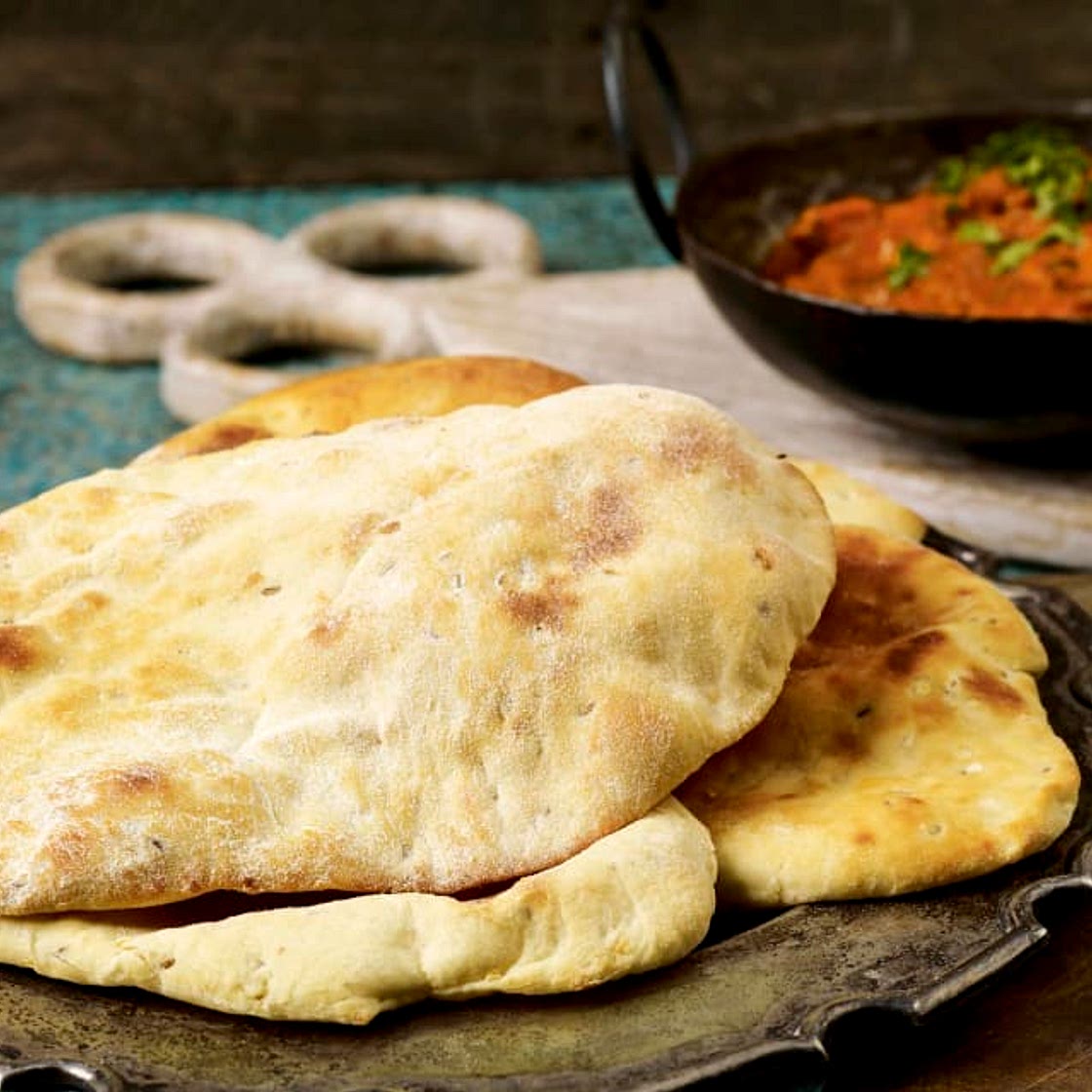 Naan Bread with Onion and Cumin