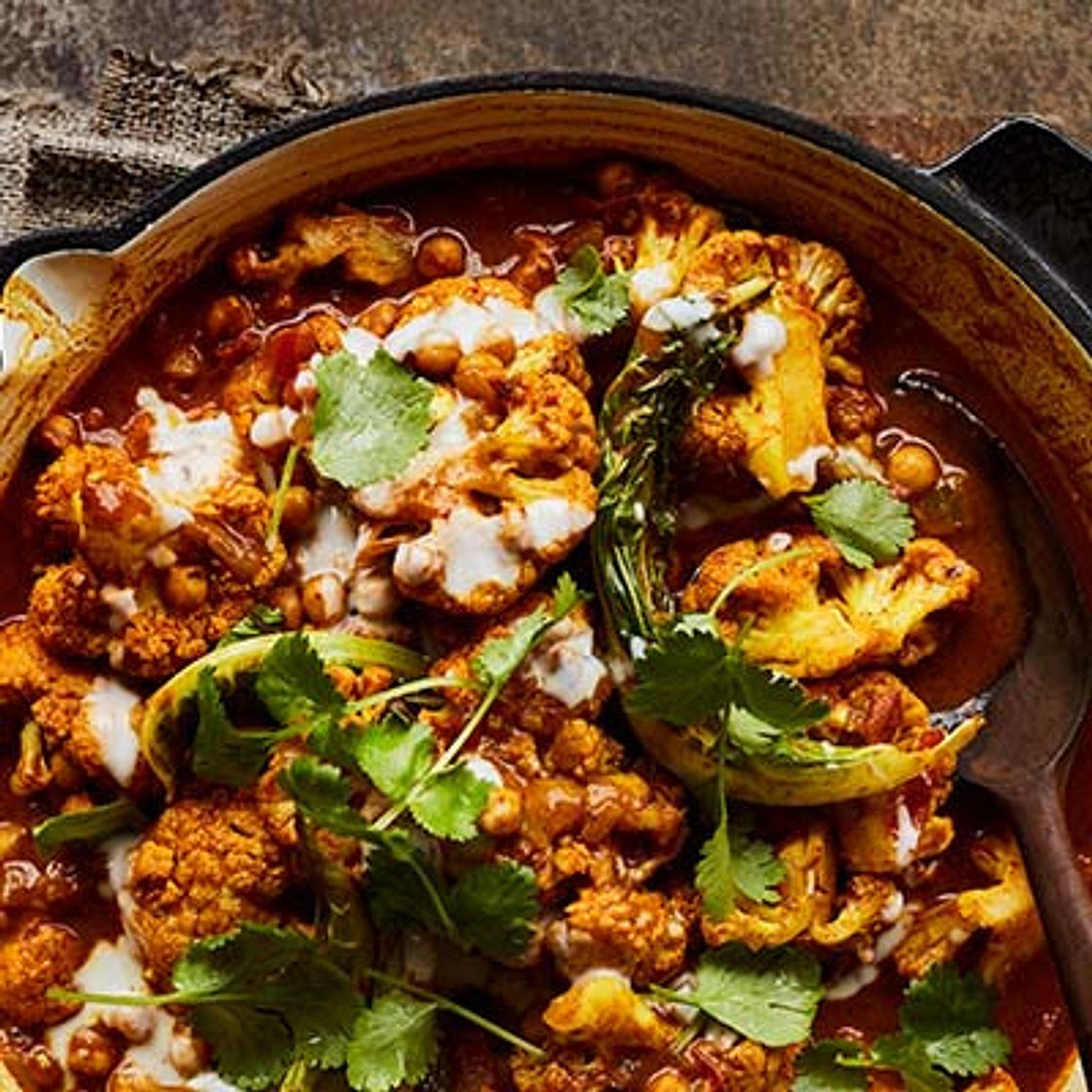 Cauliflower & chickpea tikka masala