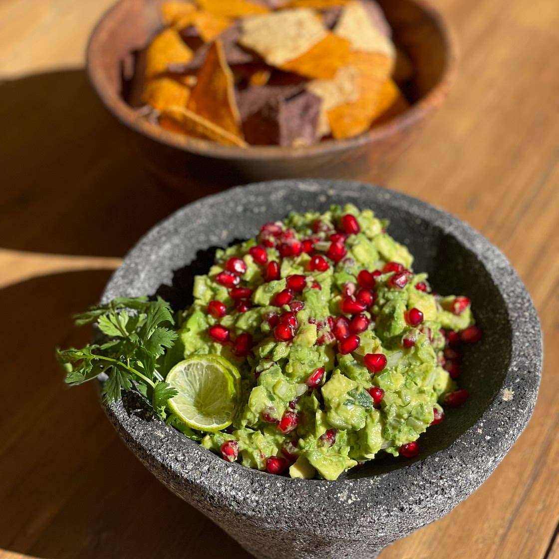 Fall Pomegranate Guacamole