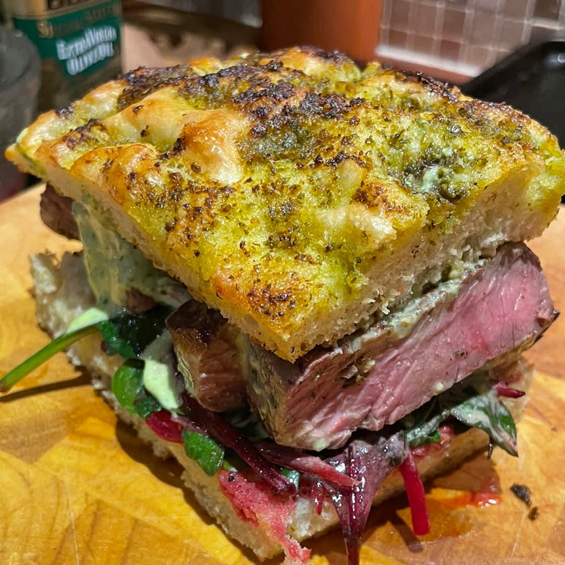Chimichurri Pesto Foccacia