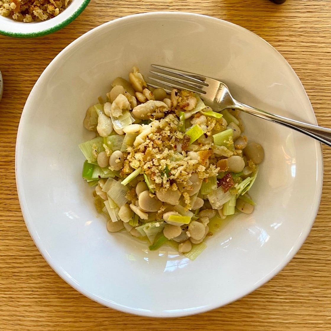 Beans and Buttered Leeks with Toasted Breadcrumbs | Cup of Jo