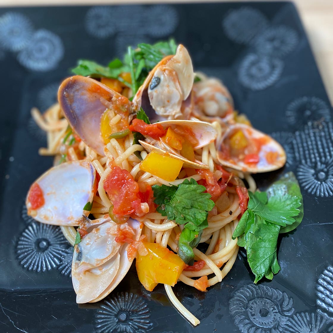 Fraser Island Pipis on Spaghetti 