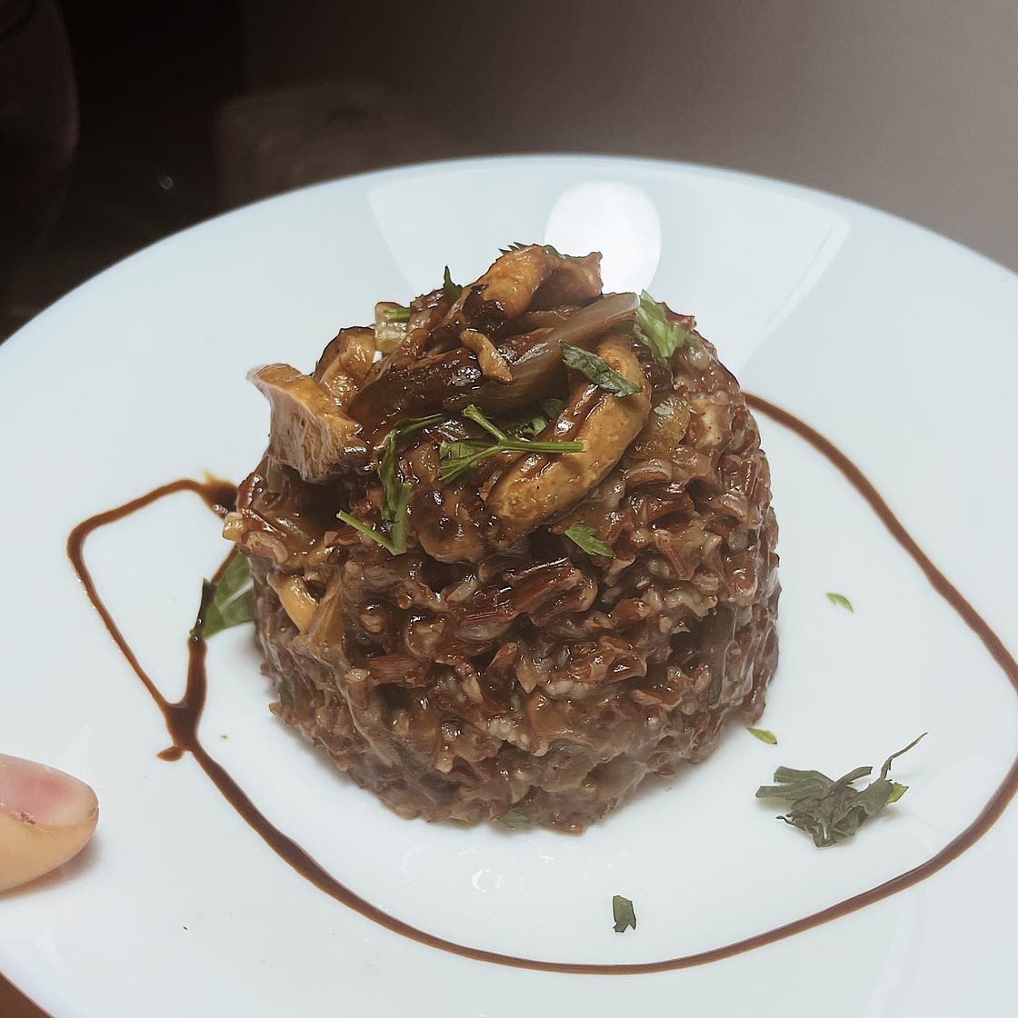 Caramelized Shiitake Mushroom Risotto