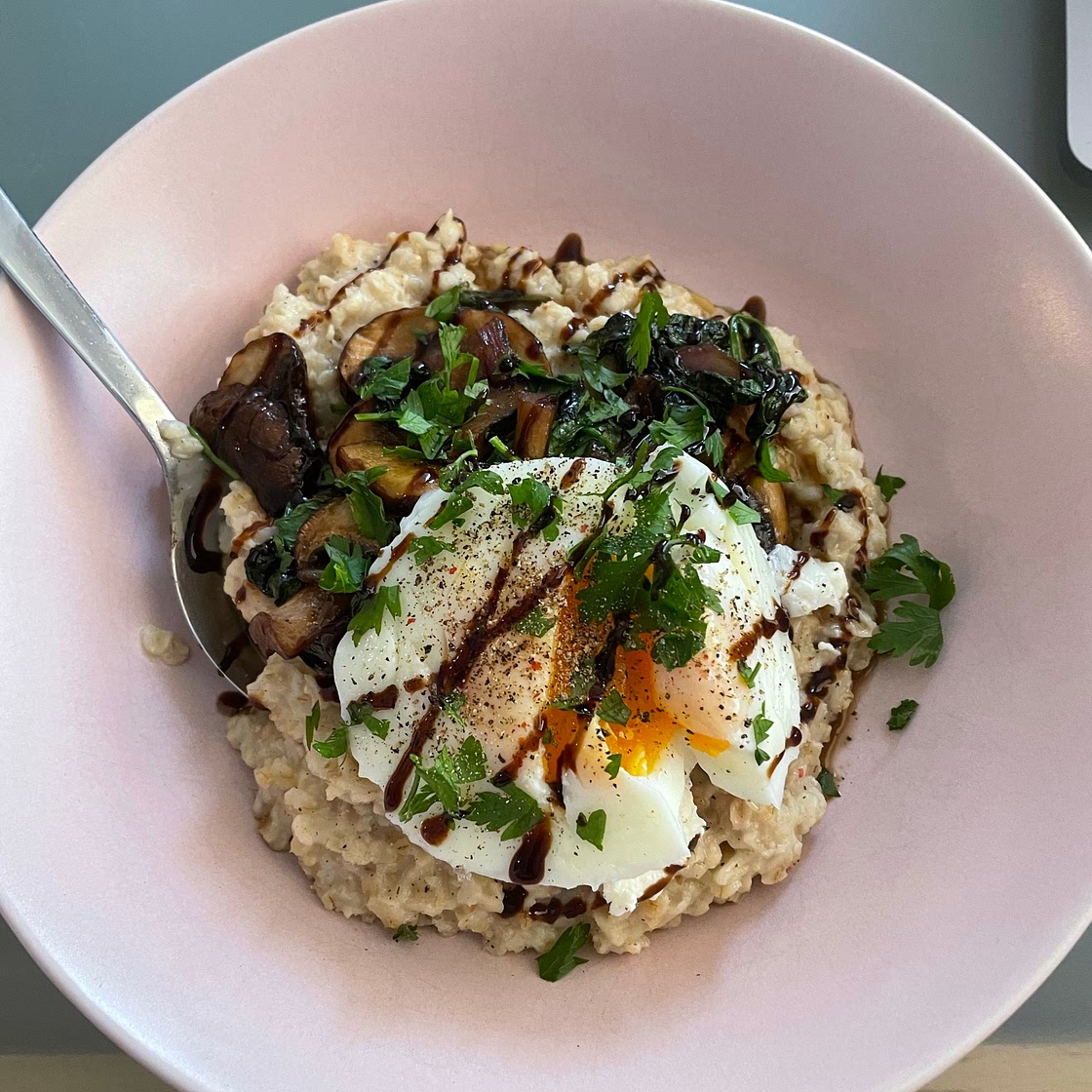 Savory Oatmeal with Egg
