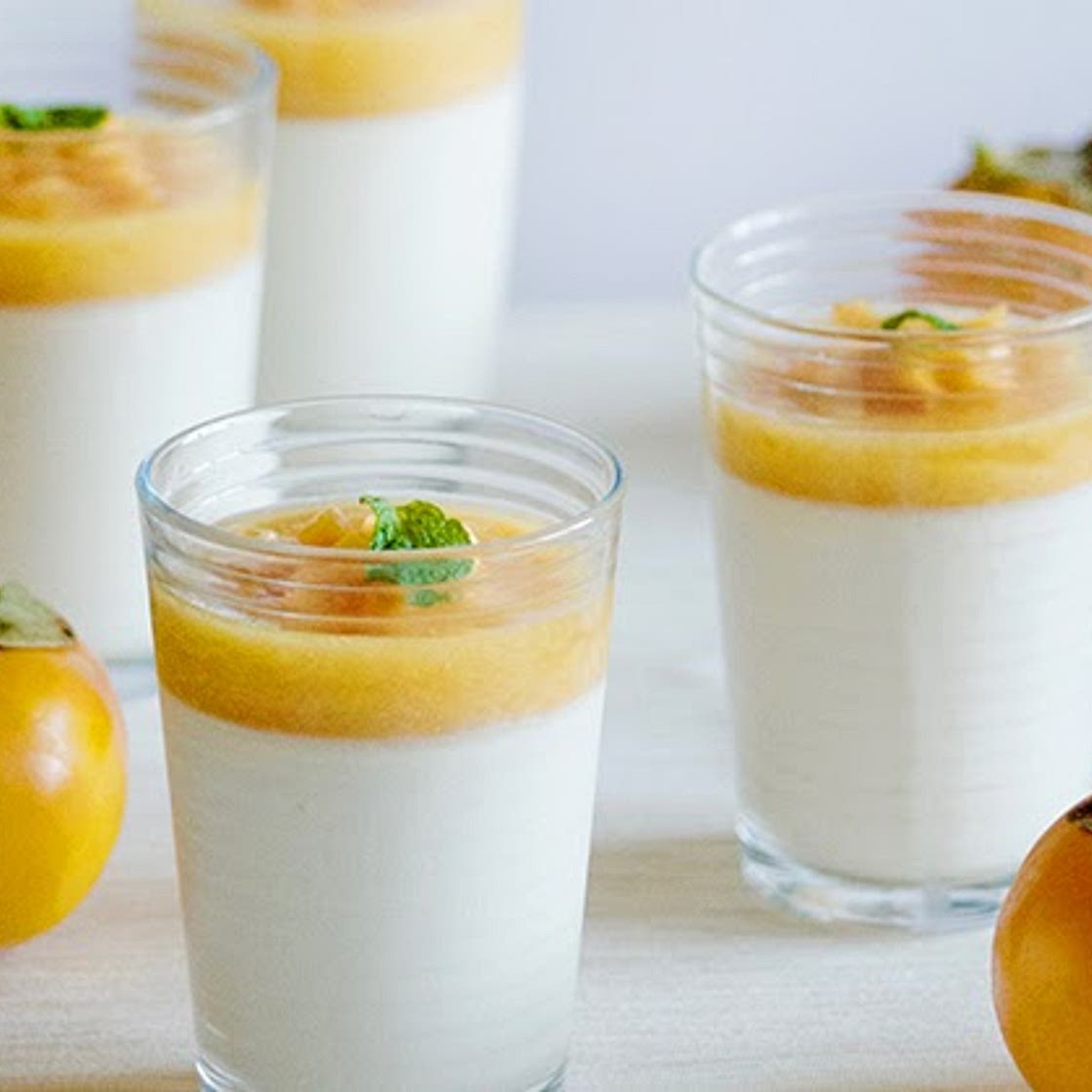 Persimmon Panna Cotta