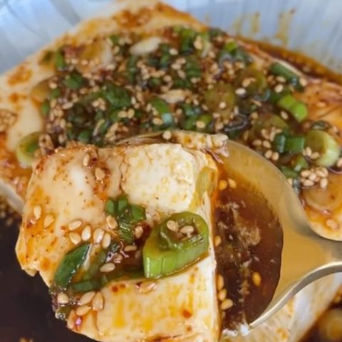 Easy spicy silken tofu recipe