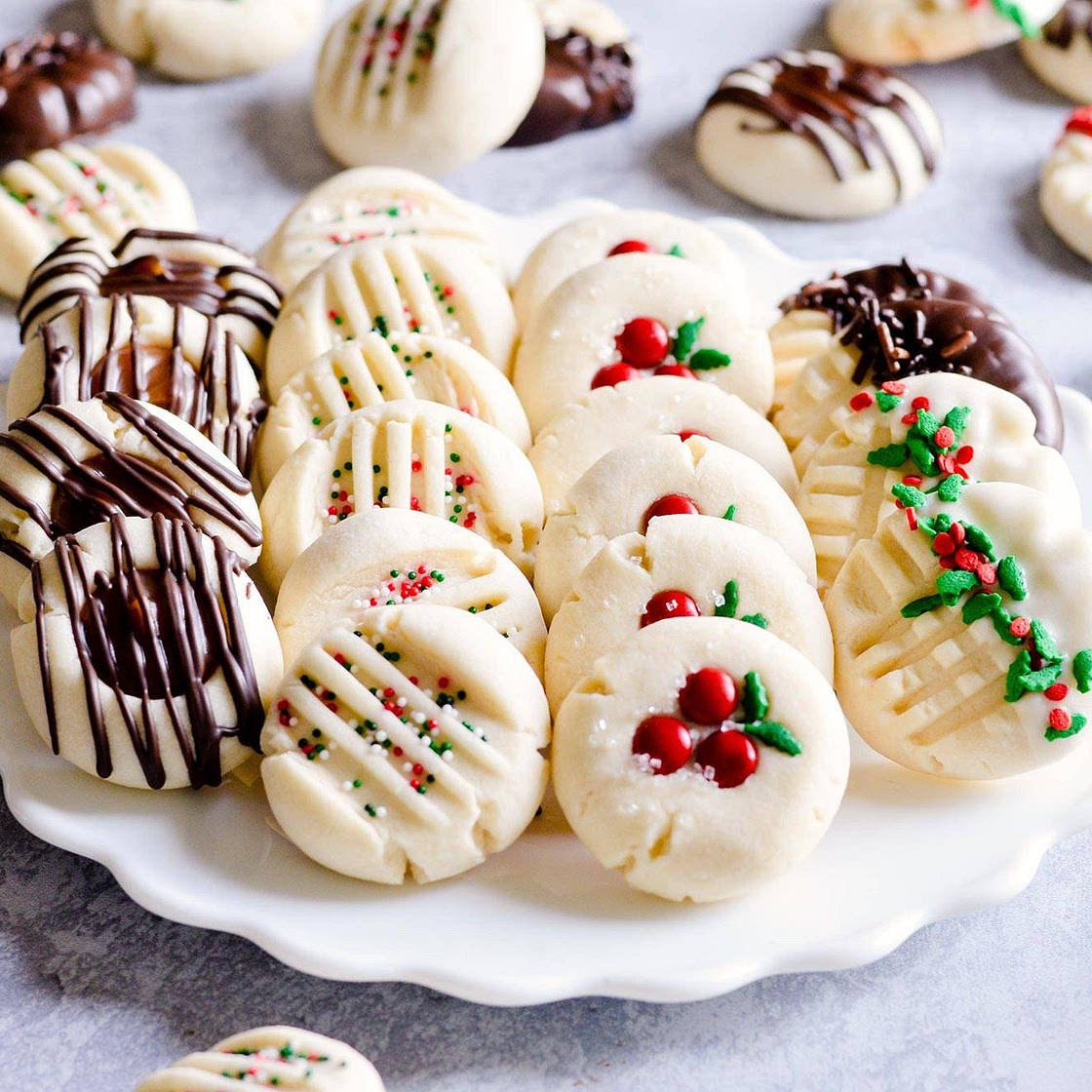 Whipped Shortbread Cookies