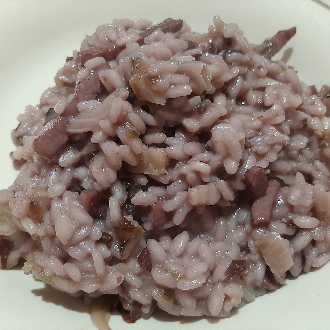 Risotto speck e radicchio