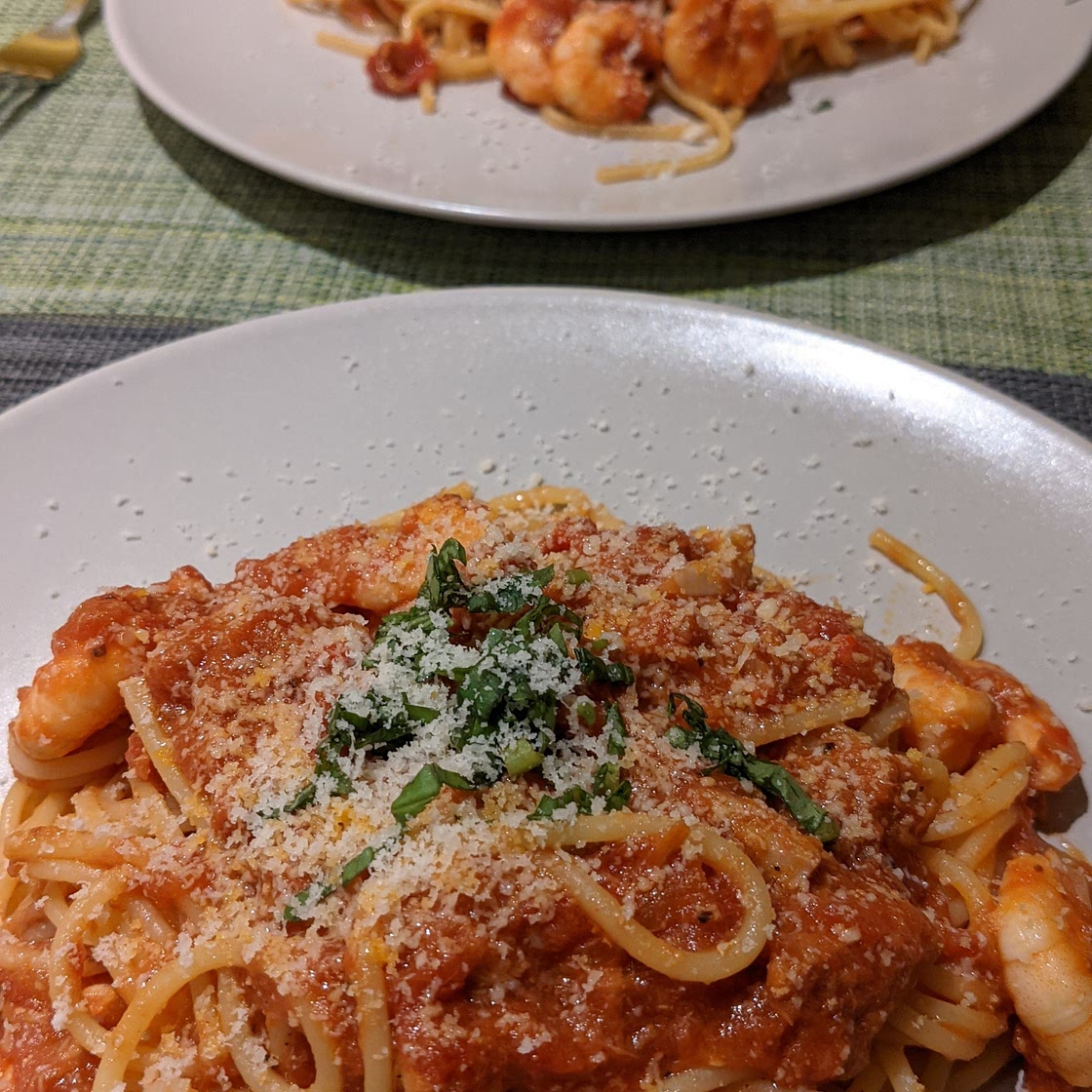 Spicy Shrimp Pasta