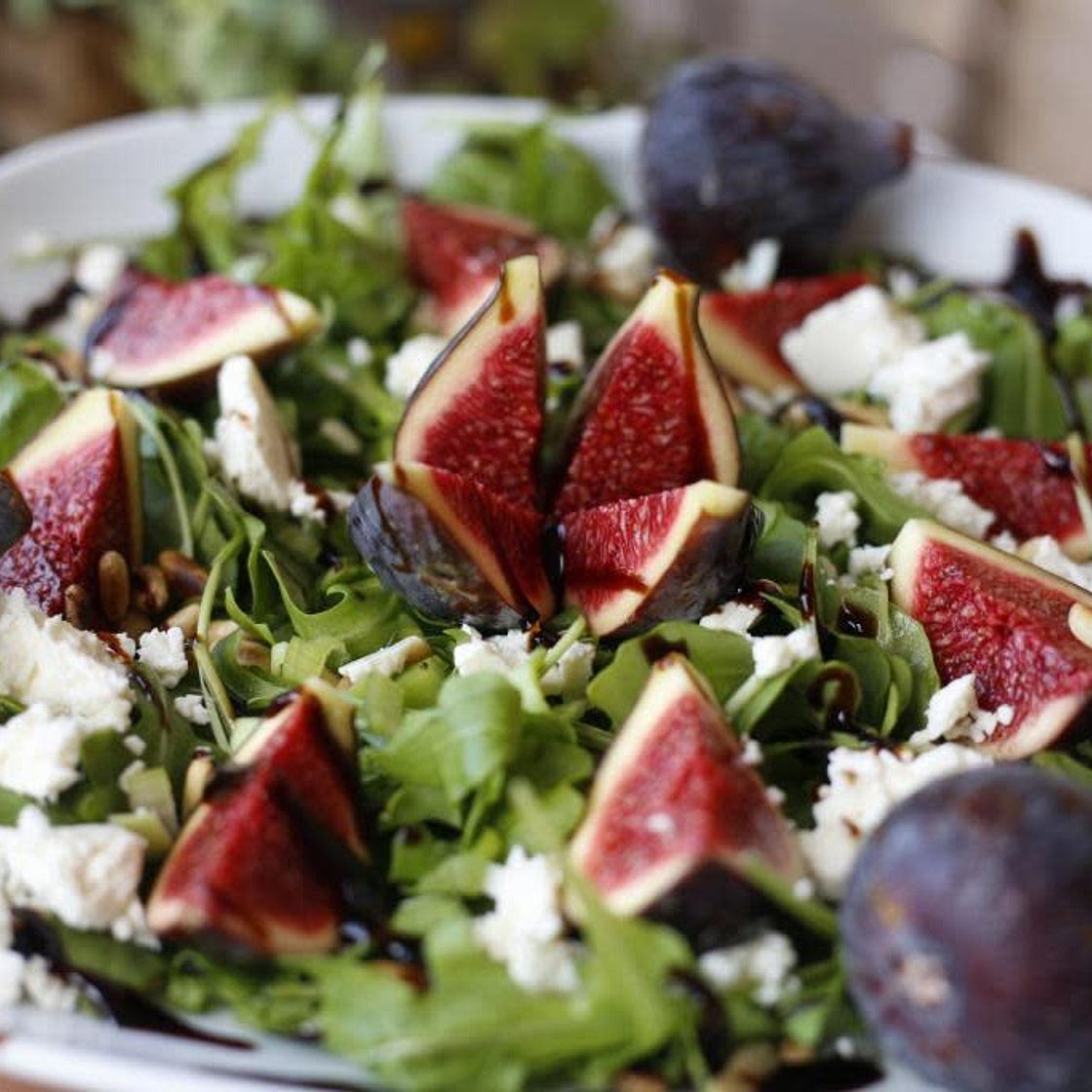 Salat mit Ziegenkäse