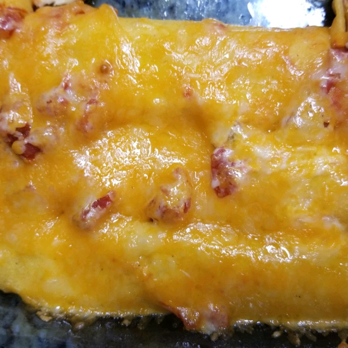 Enchanted Sour Cream Chicken Enchiladas