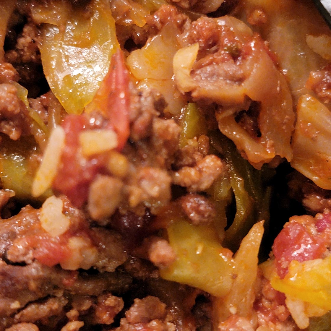 Deconstructed Cabbage Rolls and Rice