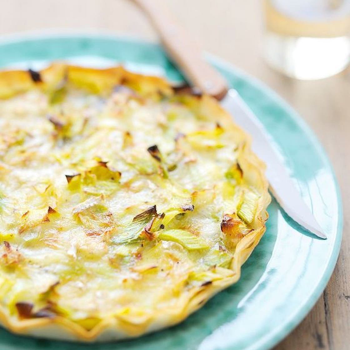 Tarte poireaux-camembert