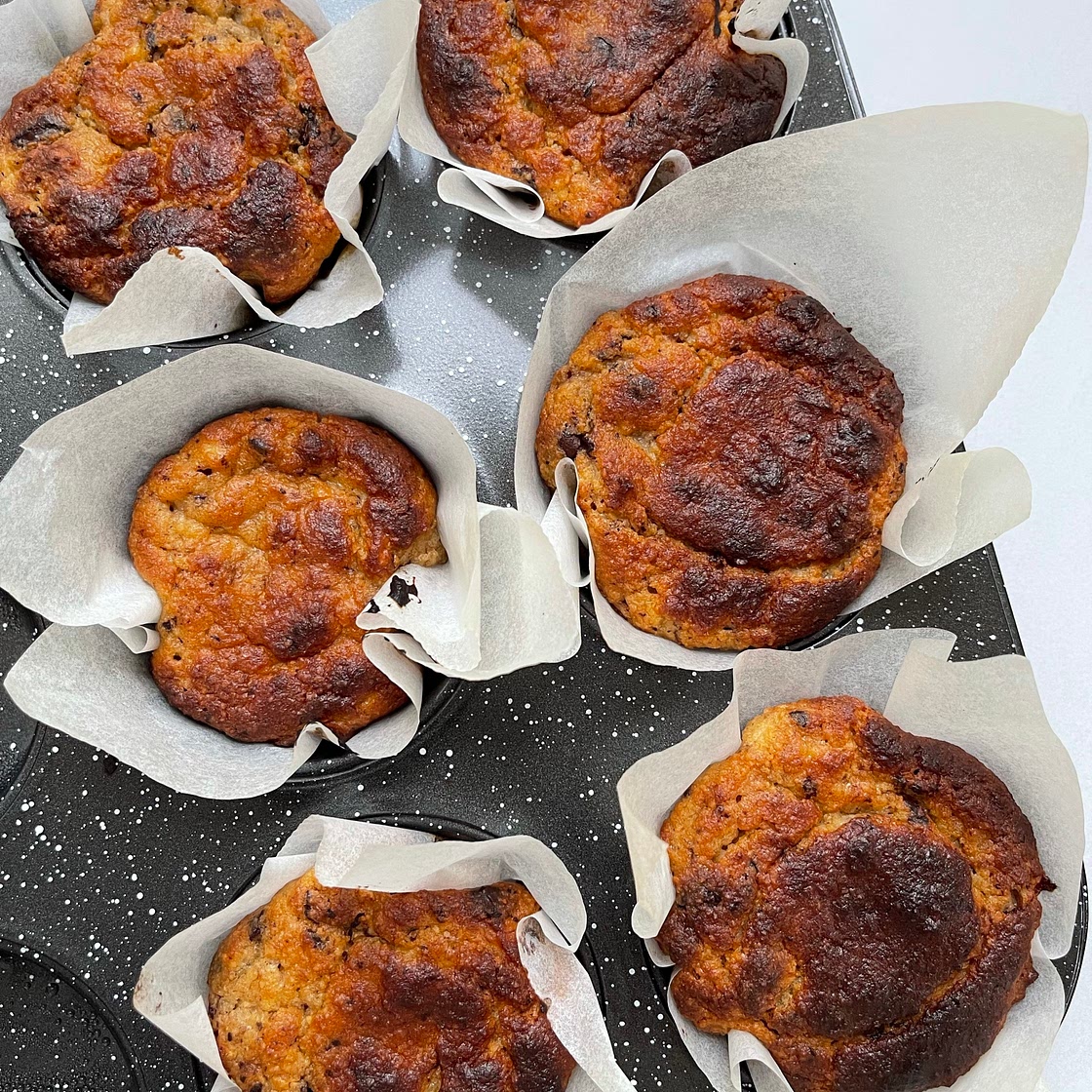 Healthy banana muffins 