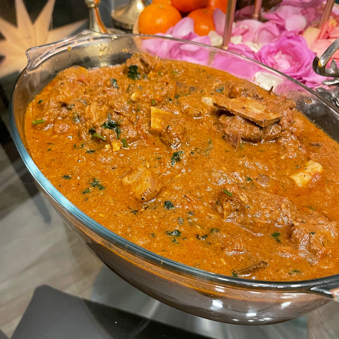 Lamb curry on the bone