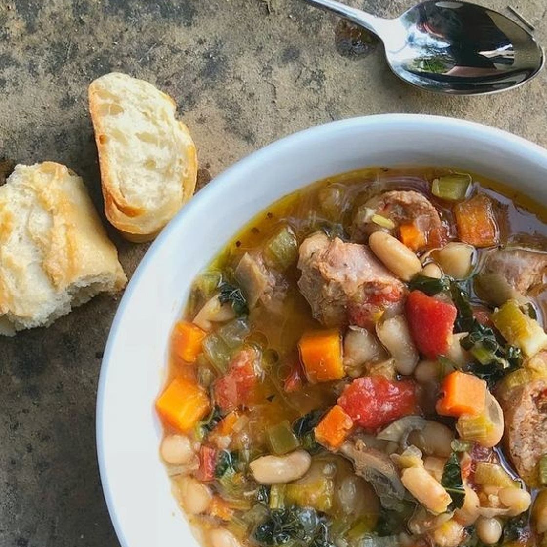Instant Pot Tuscan White Bean Soup