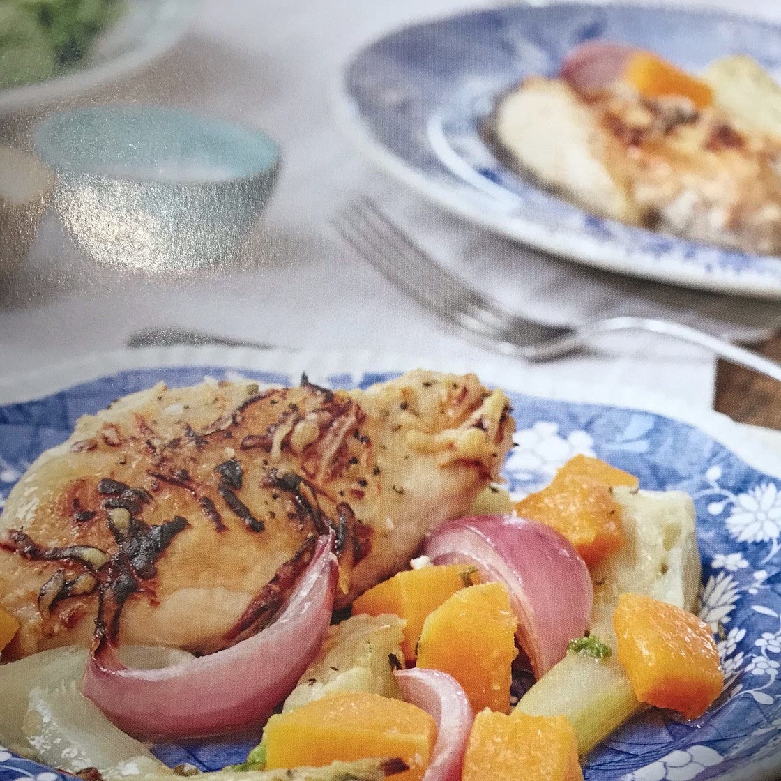 Chicken, Squash and Fennel Bake