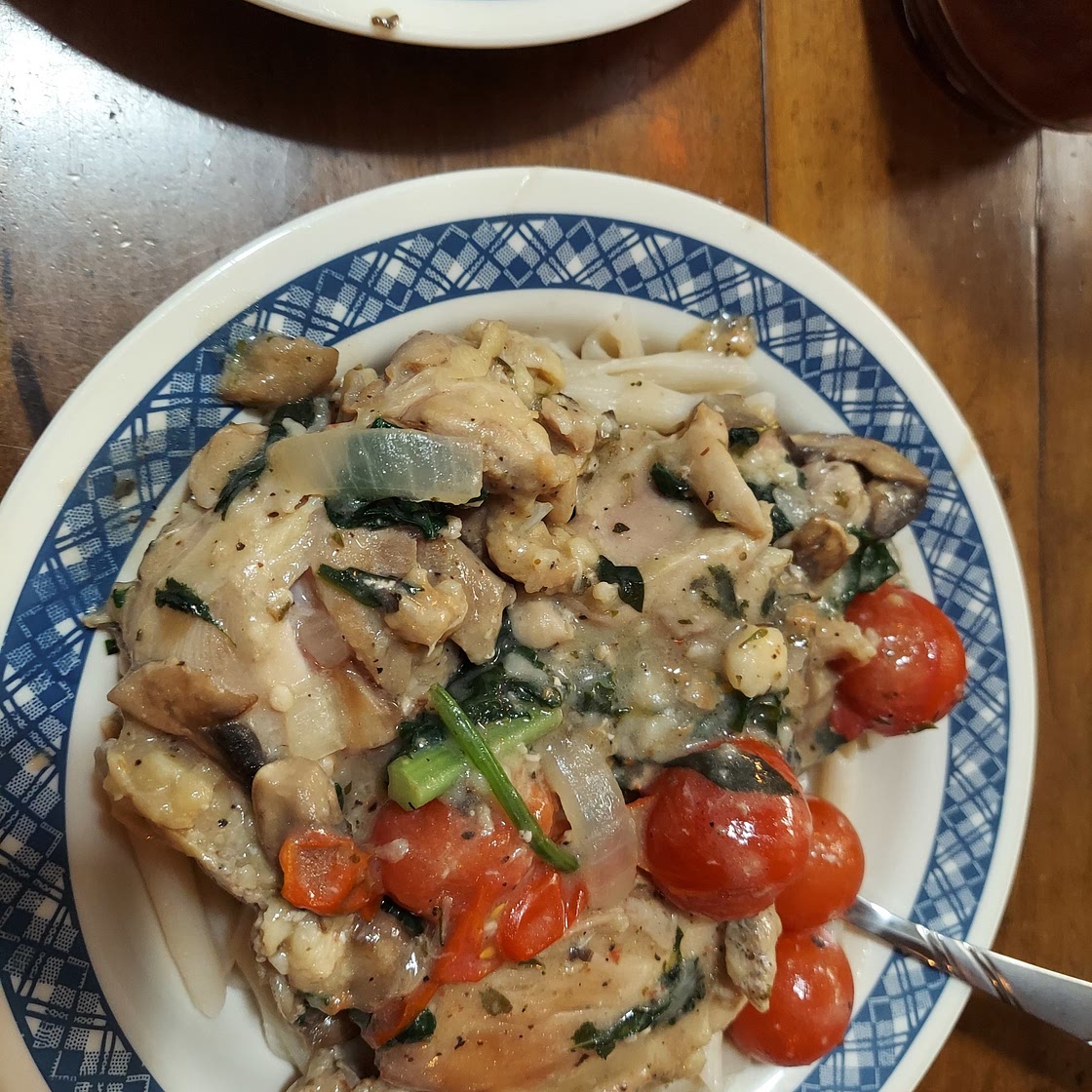 Tuscan Chicken with Cherry Tomatoes & Spinach (Dairy free)