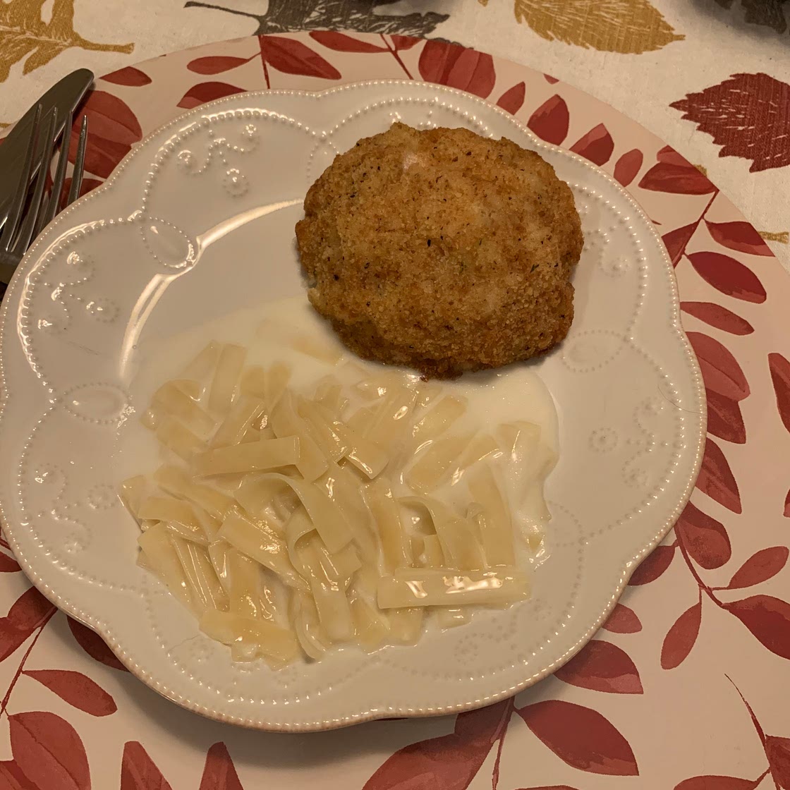 Chicken Cordon Bleu w/ Alfredo Pasta