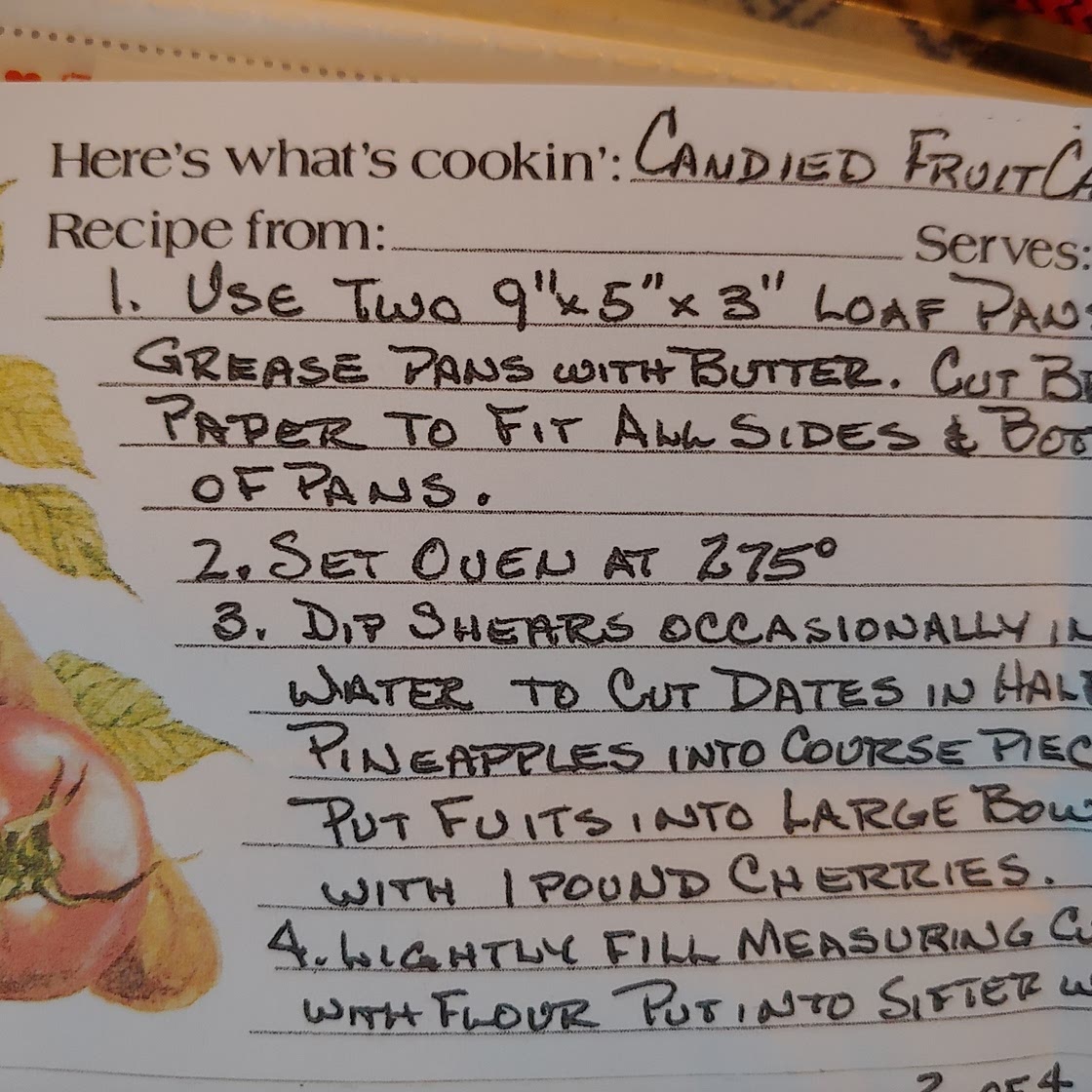 Mom's fruitcake