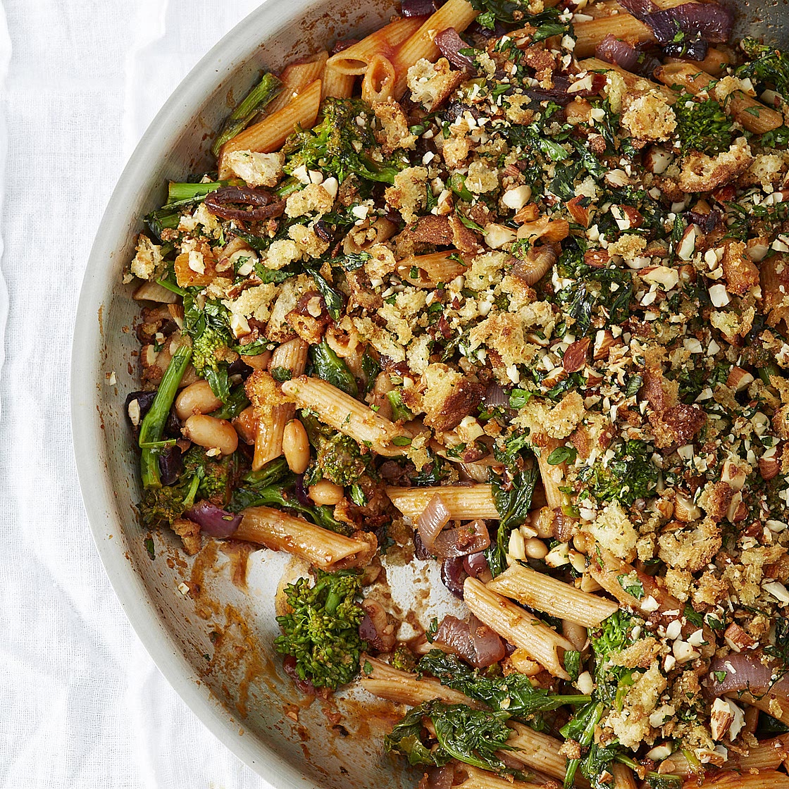 Vegan Mediterranean Gratin with Almond Breadcrumbs