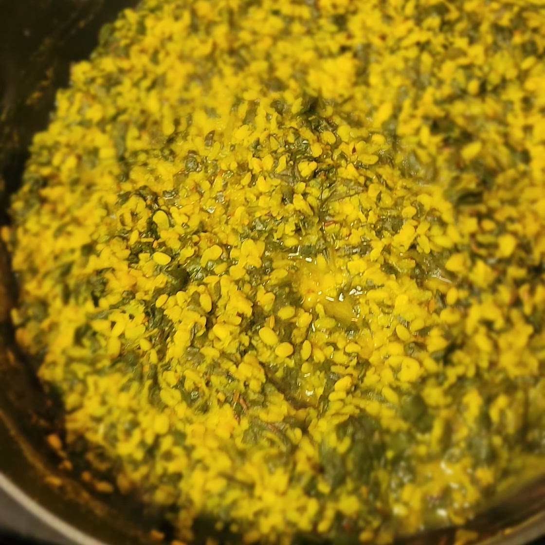 Quick dal saag