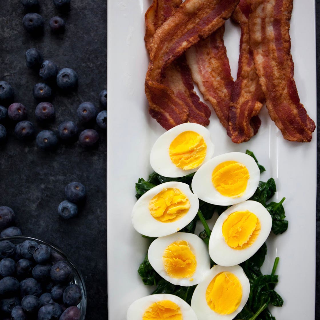 Air Fryer Bacon and Eggs