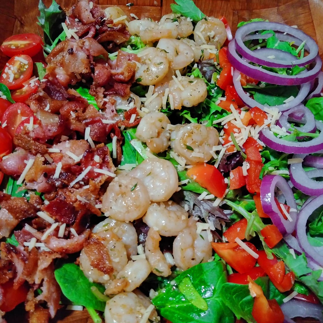 Shrimp BLT Salads