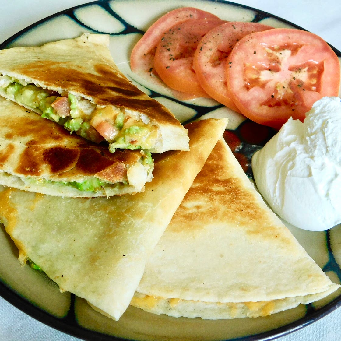 Avocado Tomato Quesadilla